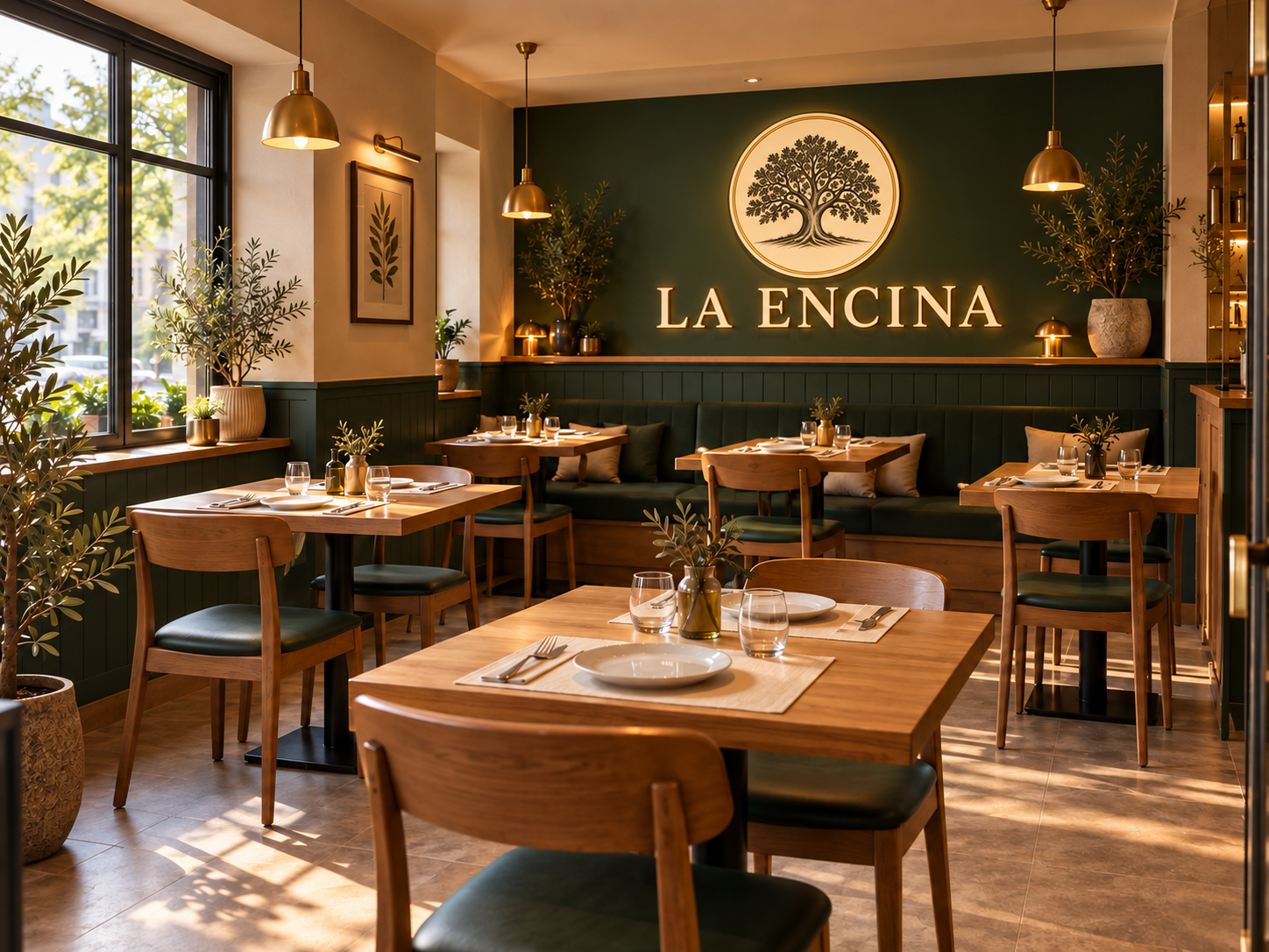 LA ENCINA · Concepto de interiorismo, imagen generada